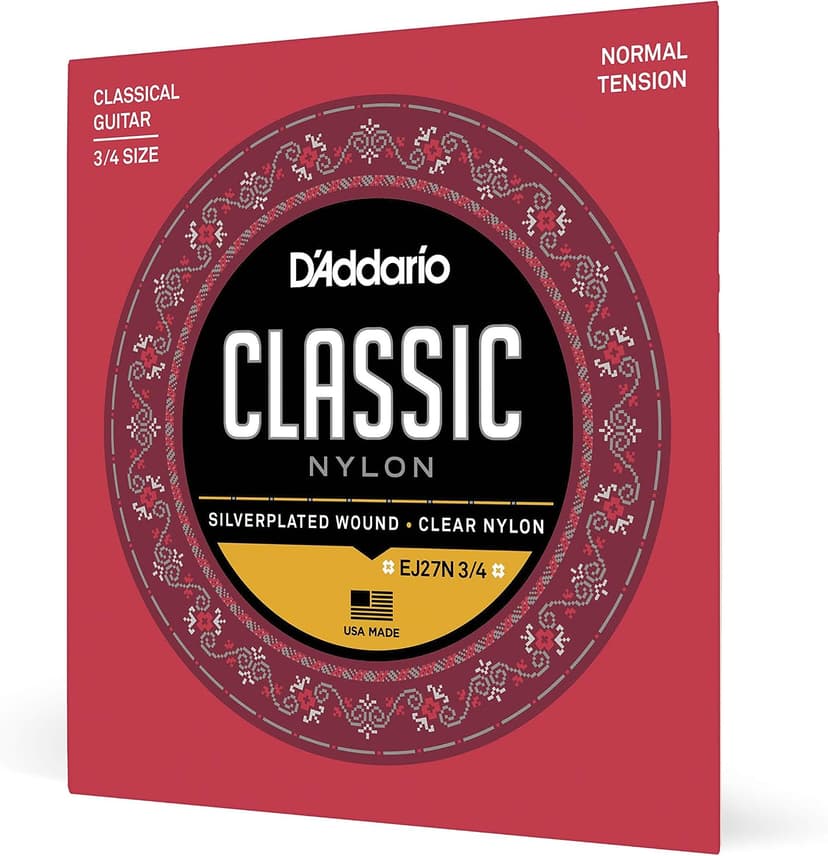 سیم گیتار کلاسیک D'Addario مدل Ej27N سایز 3/4 روکش نقرهای سیم گیتار کلاسیک D'Addario مدل Ej27N سایز 3/4 روکش نقرهای