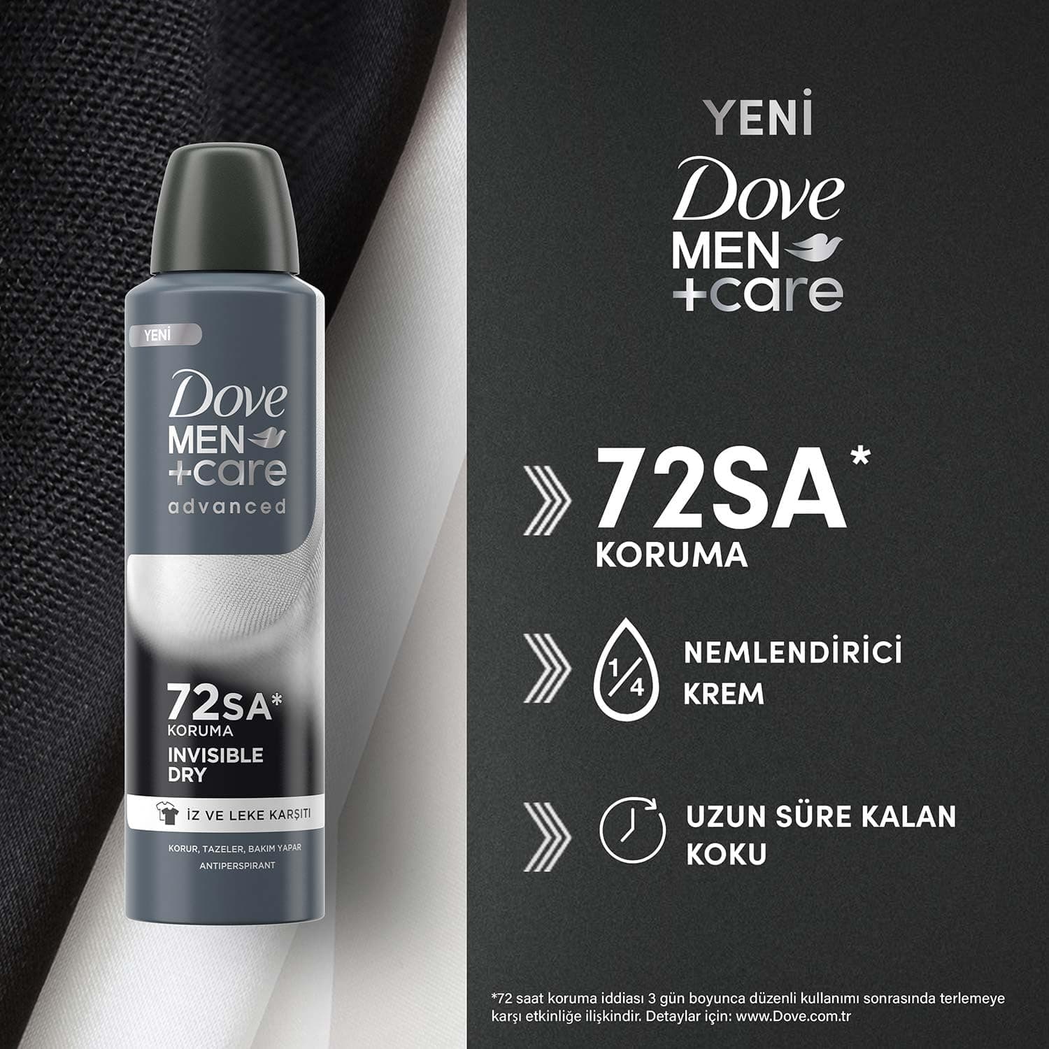 دئودورانت مردانه Dove Men Care Advanced با محافظت ۷۲ ساعته Invisible Dry 150 Ml دئودورانت مردانه Dove Men Care Advanced با محافظت ۷۲ ساعته Invisible Dry 150 Ml