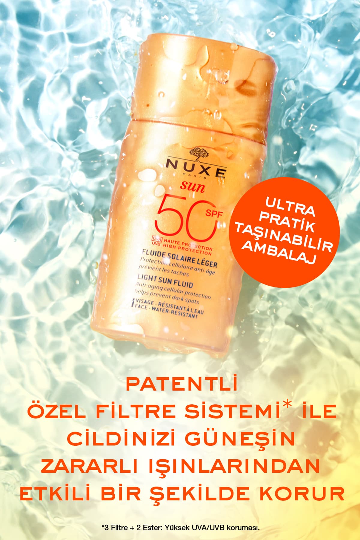 کرم ضدآفتاب صورت Nuxe با بافت سبک SPF 50 50ML کرم ضدآفتاب صورت Nuxe با بافت سبک SPF 50 50ML
