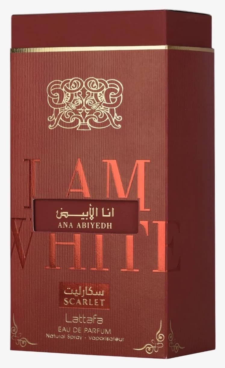 عطر ادکلن Lattafa مدل Ana Abiyedh Scarlet یونیسکس EDP 60ml عطر ادکلن Lattafa مدل Ana Abiyedh Scarlet یونیسکس EDP 60ml