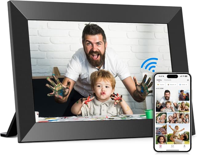 قاب عکس دیجیتال وایفای 10.1 اینچی BIGASUO با صفحهلمسی IPS HD، حافظه داخلی 32GB و چرخش خودکار قاب عکس دیجیتال وایفای 10.1 اینچی BIGASUO با صفحهلمسی IPS HD، حافظه داخلی 32GB و چرخش خودکار