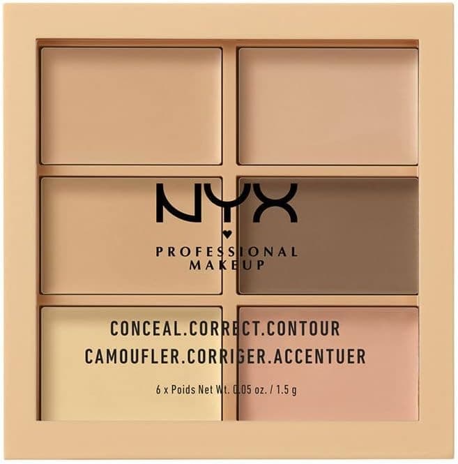 پالت کانسیلر، اصلاحکننده و کانتور NYX Professional Makeup روشن 0.05 Ounce پالت کانسیلر، اصلاحکننده و کانتور NYX Professional Makeup روشن 0.05 Ounce