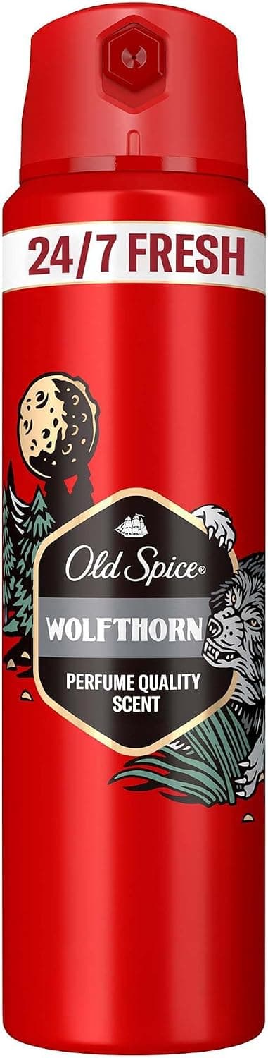 اسپری دئودورانت بدن مردانه Old Spice Wolfthorn 150 ml اسپری دئودورانت بدن مردانه Old Spice Wolfthorn 150 ml
