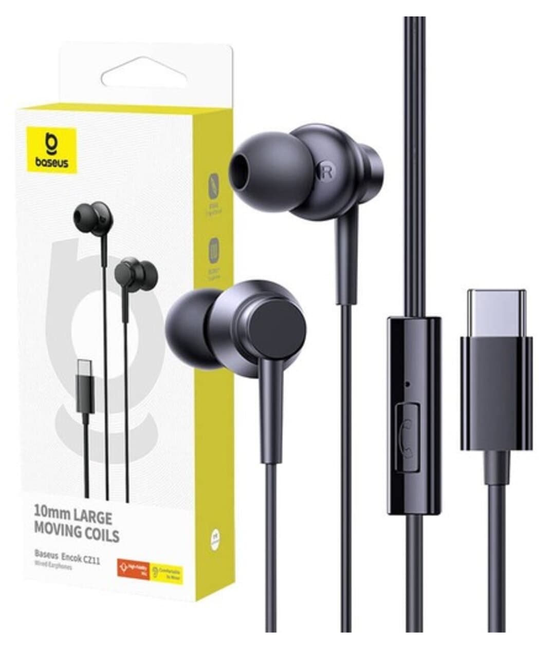 هندزفری Baseus Encok با میکروفون Type-C مدل Cz11 مشکی هندزفری Baseus Encok با میکروفون Type-C مدل Cz11 مشکی