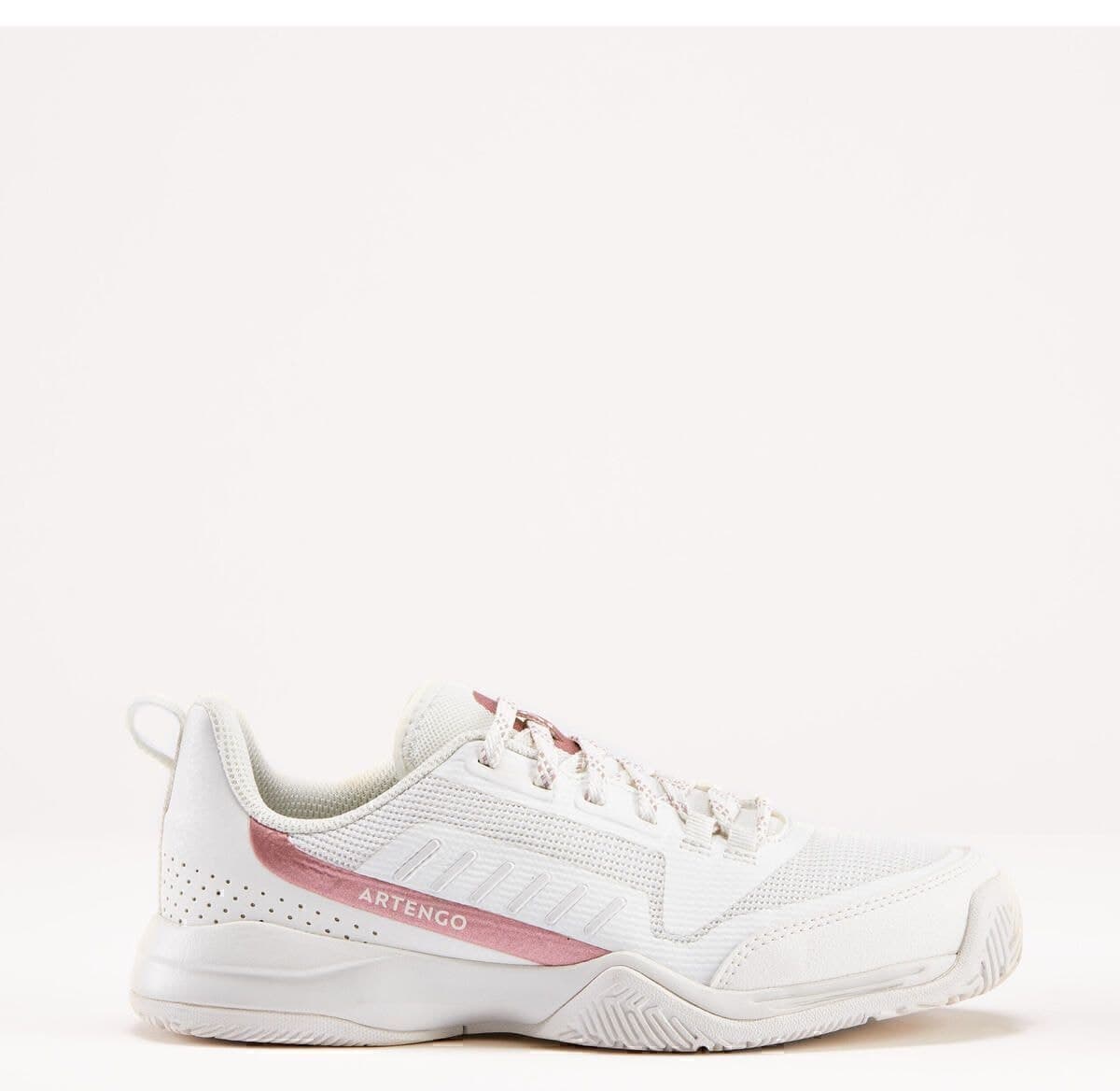 کفش تنیس بچگانه Decathlon بندی سفید مدل TS500 Fast کفش تنیس بچگانه Decathlon بندی سفید مدل TS500 Fast