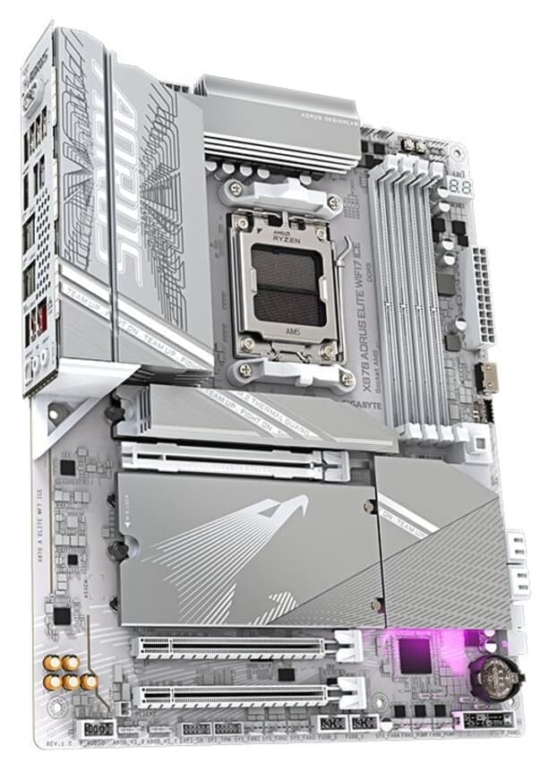 مادربرد Gigabyte ATX سوکت AM5 مدل X870 AORUS ELITE WIFI7 ICE مادربرد Gigabyte ATX سوکت AM5 مدل X870 AORUS ELITE WIFI7 ICE