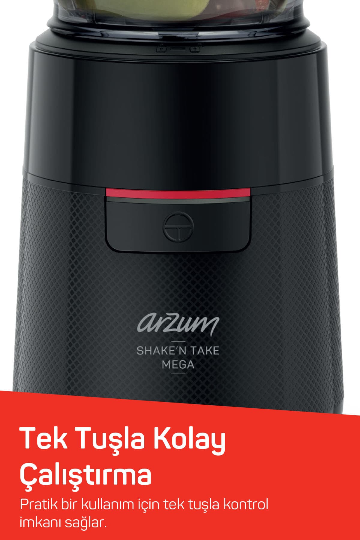 مخلوطکن پارچی Arzum مدل AR1193 مشکی 500 W با پارچ 1 L و بطری 550 ml مخلوطکن پارچی Arzum مدل AR1193 مشکی 500 W با پارچ 1 L و بطری 550 ml