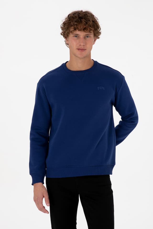 سوئیشرت مردانه U.S. Polo Assn. یقه گرد کامفورت فیت شاردونه نیلی مدل 50313757-VR028 سوئیشرت مردانه U.S. Polo Assn. یقه گرد کامفورت فیت شاردونه نیلی مدل 50313757-VR028