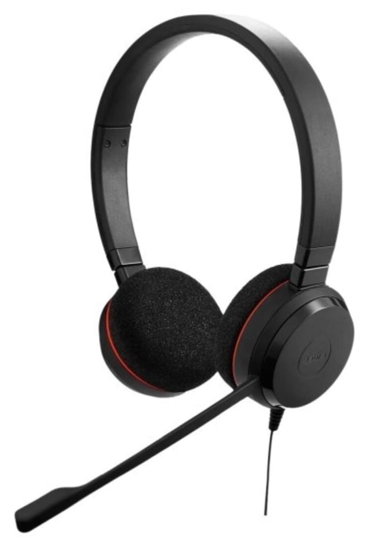 هدفون روی گوش با میکروفون Jabra مدل Evolve 20 Duo USB-C/A MS هدفون روی گوش با میکروفون Jabra مدل Evolve 20 Duo USB-C/A MS