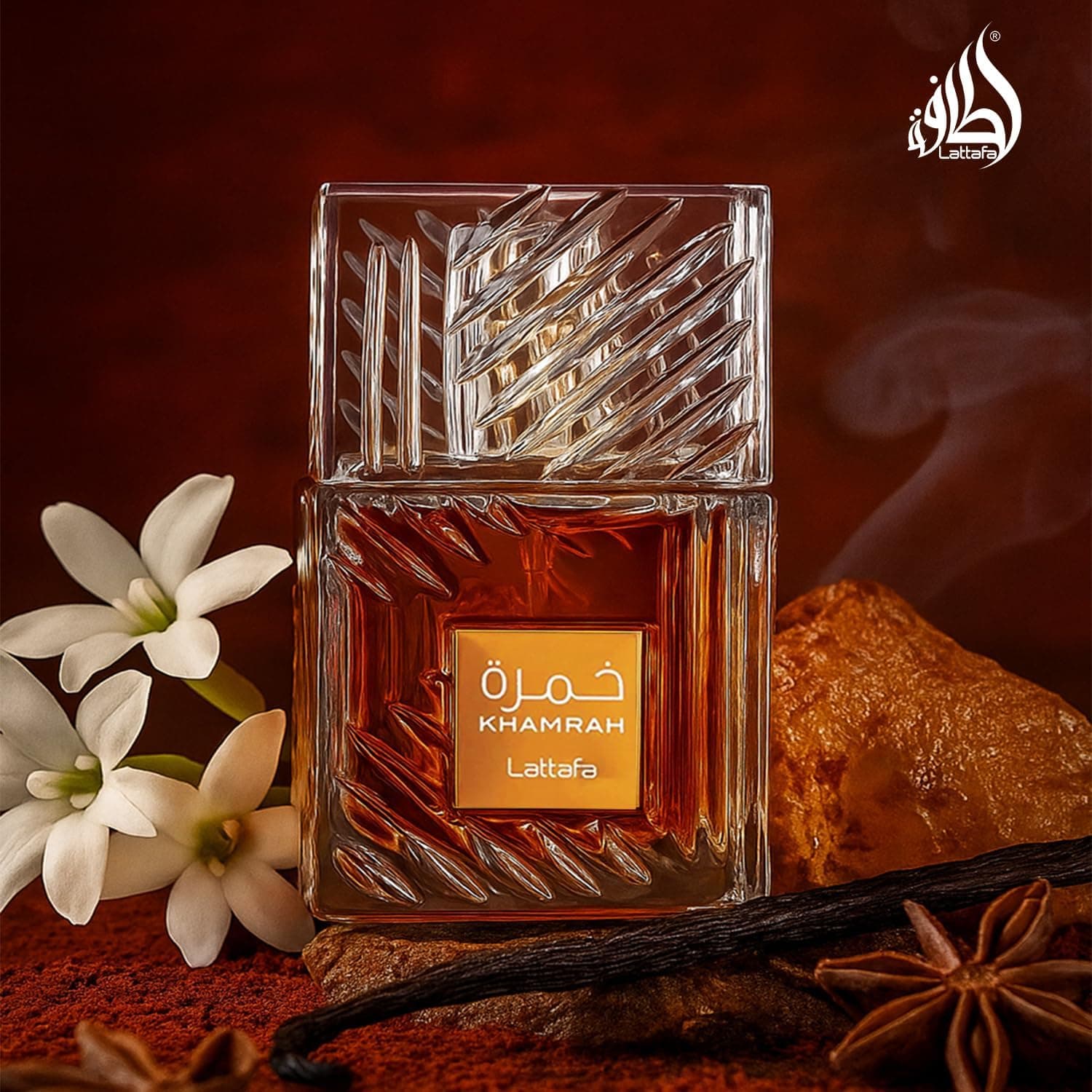 عطر یونیسکس Lattafa ادو پرفیوم مدل Khamrah 100ml عطر یونیسکس Lattafa ادو پرفیوم مدل Khamrah 100ml