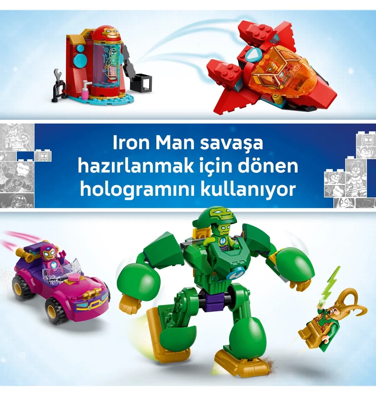 لگو Disney Junior Marvel Loki در برابر Iron Man مدل 11211 لگو Disney Junior Marvel Loki در برابر Iron Man مدل 11211