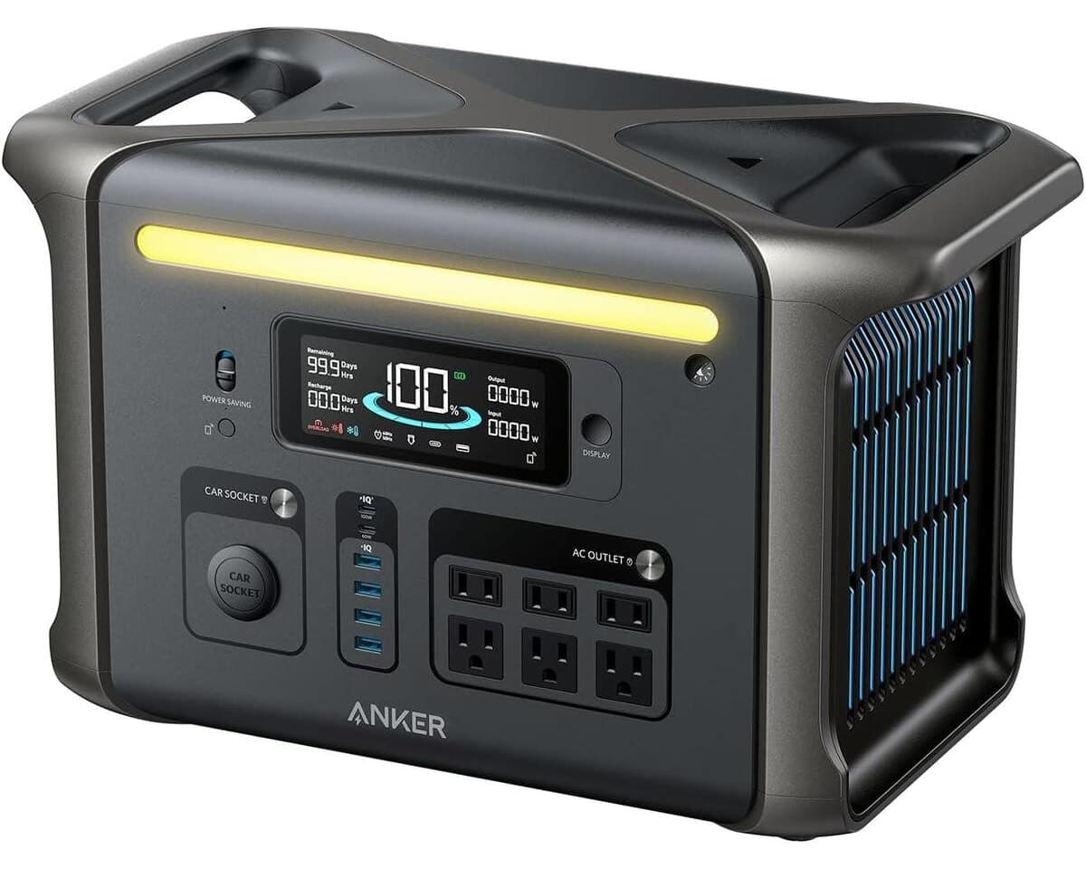 پاور استیشن قابل حمل Anker Solix F1500 Powerhouse 1536 Wh 1800 W مدل A1772 پاور استیشن قابل حمل Anker Solix F1500 Powerhouse 1536 Wh 1800 W مدل A1772