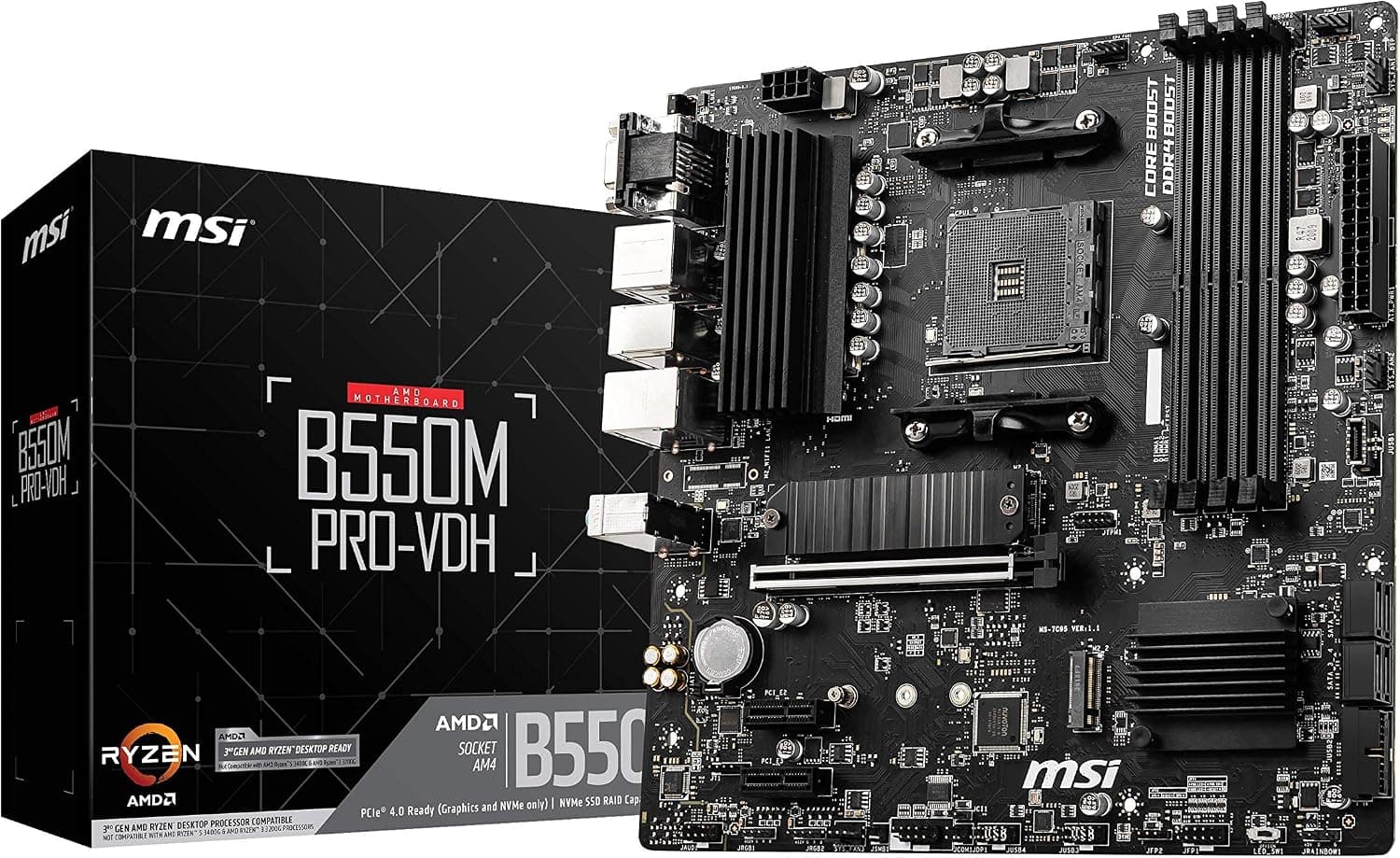 مادربورد گیمینگ MSI سوکت AMD AM4 مدل MPG B550 Gaming Plus 7C56-003R مادربورد گیمینگ MSI سوکت AMD AM4 مدل MPG B550 Gaming Plus 7C56-003R
