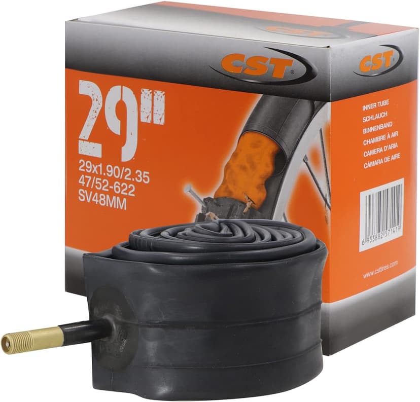 تیوپ دوچرخه CST خودترمیمشونده با والو موتوری SV سایز 29X1.90/2.35 تیوپ دوچرخه CST خودترمیمشونده با والو موتوری SV سایز 29X1.90/2.35