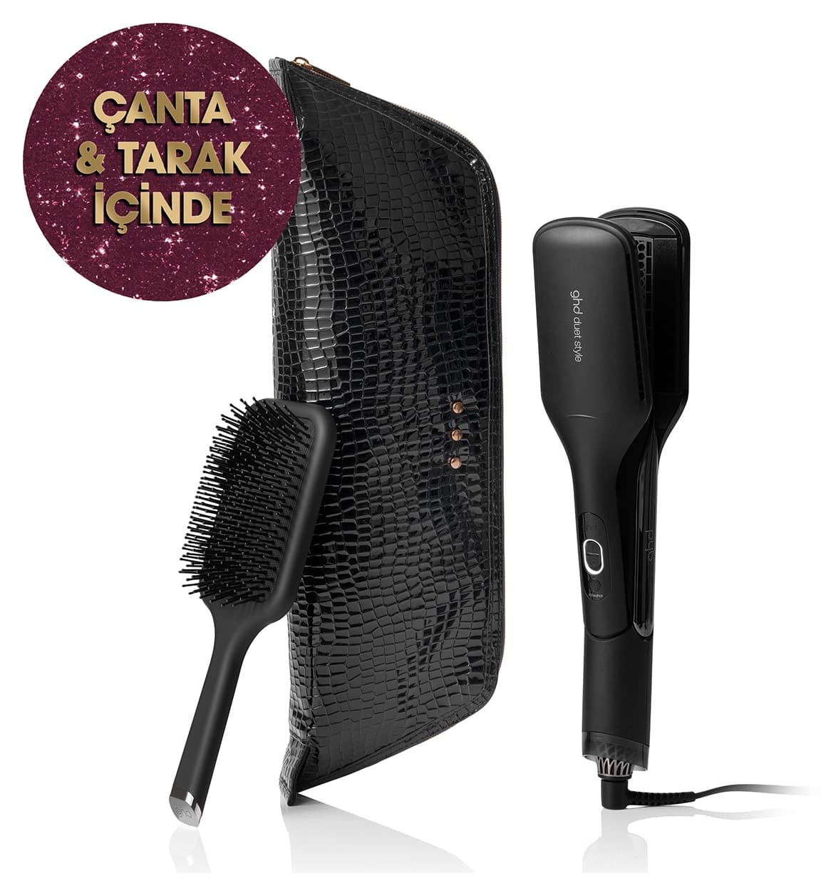 ست فرمدهنده Ghd Duet Style ۲ در ۱ با شانه و کیف ست فرمدهنده Ghd Duet Style ۲ در ۱ با شانه و کیف