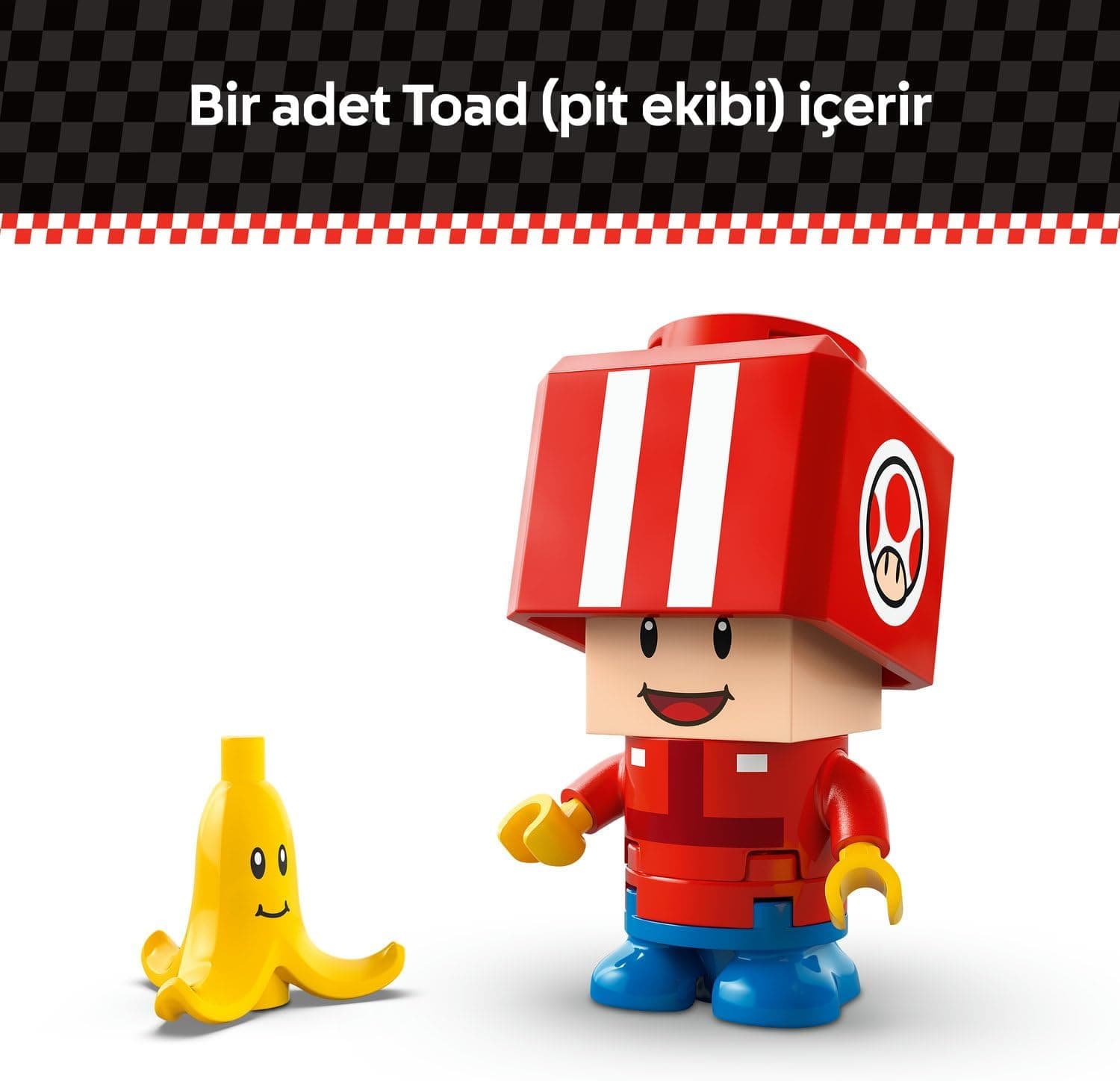 لگو Super Mario Mario Kart مدل 72032 با فیگور Toad لگو Super Mario Mario Kart مدل 72032 با فیگور Toad