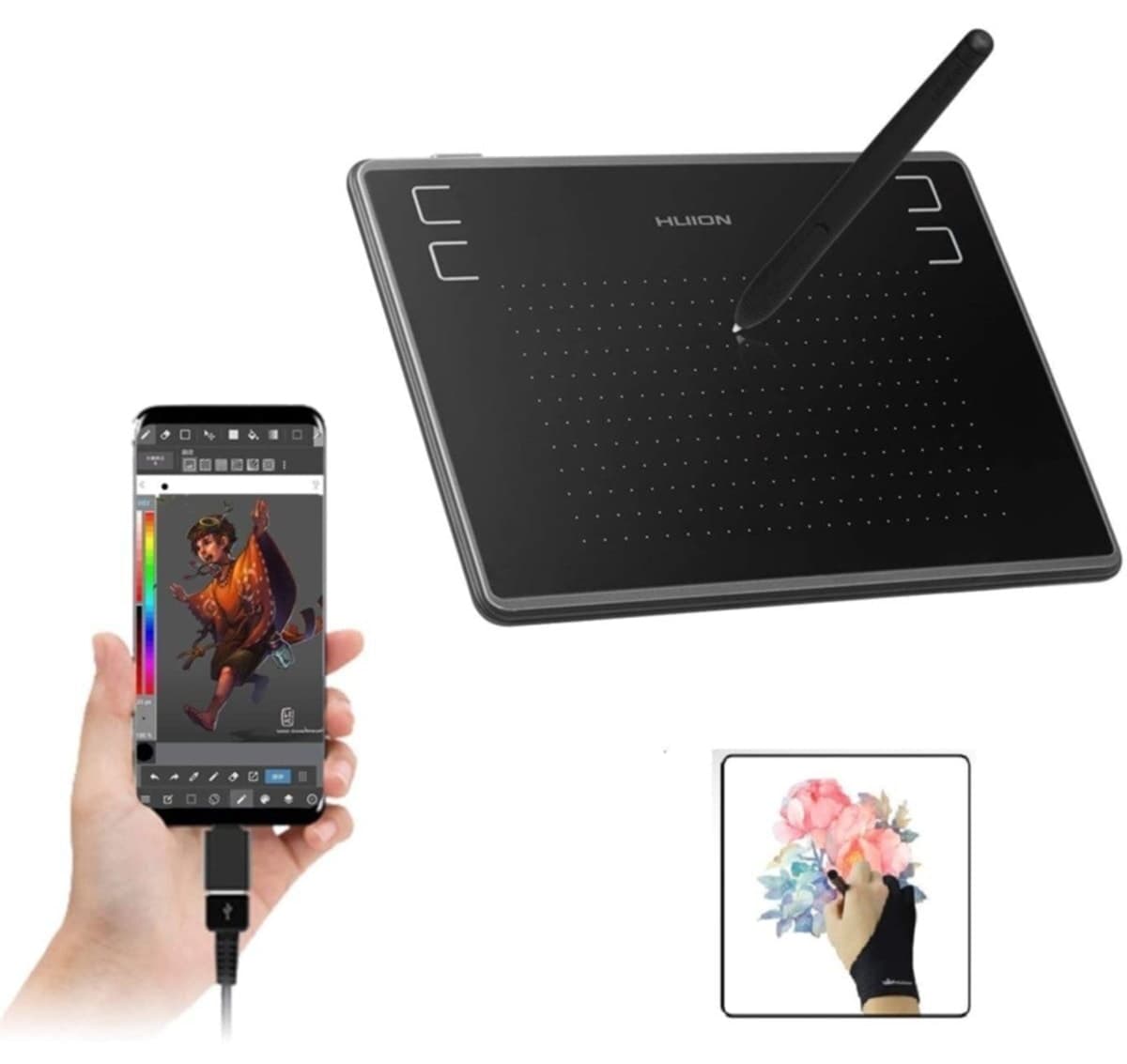 تبلت طراحی دیجیتال Huion مدل H430p بدون نیاز به شارژ تبلت طراحی دیجیتال Huion مدل H430p بدون نیاز به شارژ