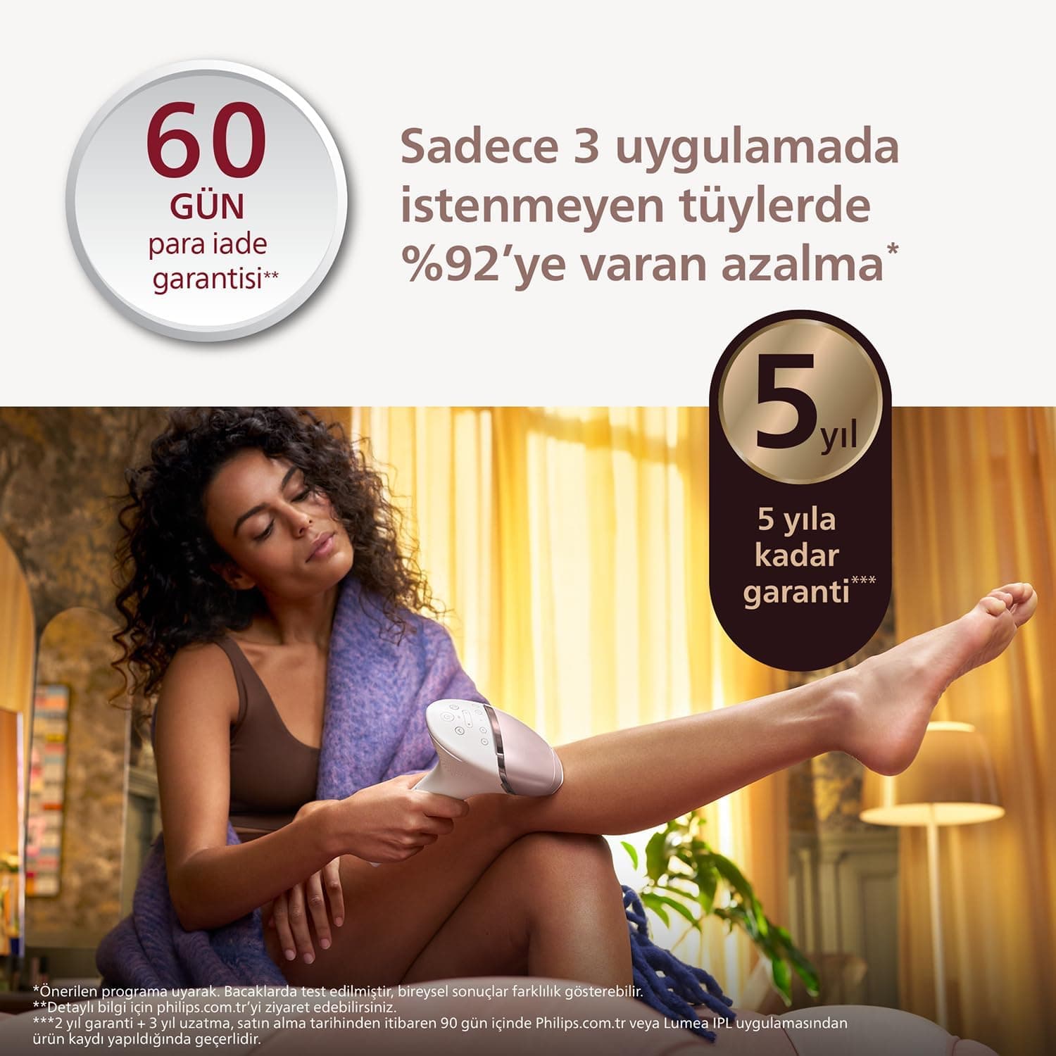 دستگاه رفع موهای زائد IPL Philips سری Lumea 9900 با اپلیکیشن SkinAI، مدل BRI953/01، 3 سری و کیف دستگاه رفع موهای زائد IPL Philips سری Lumea 9900 با اپلیکیشن SkinAI، مدل BRI953/01، 3 سری و کیف