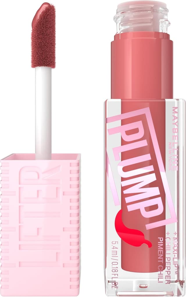 گلاس لب حجمدهنده آبرسان Maybelline New York Lifter Plump با فلفل چیلی هلویی گلاس لب حجمدهنده آبرسان Maybelline New York Lifter Plump با فلفل چیلی هلویی