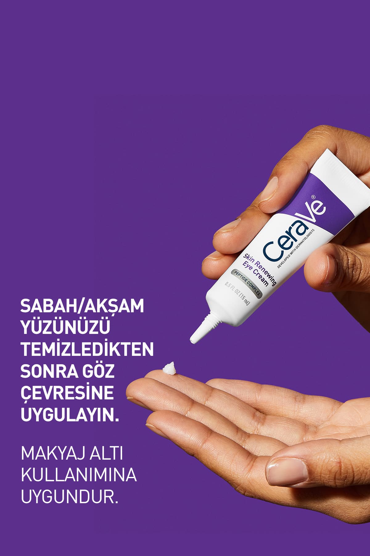 کرم دور چشم CeraVe Skin Renewing حاوی پپتید 15 ml کرم دور چشم CeraVe Skin Renewing حاوی پپتید 15 ml