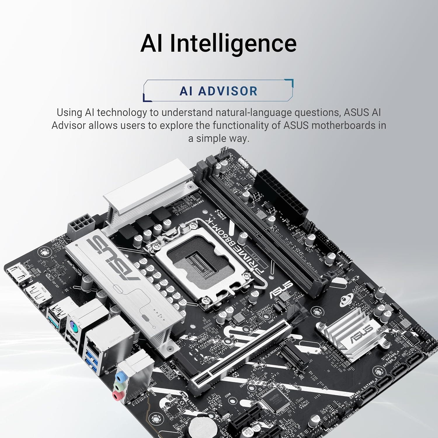 مادربرد ATX ASUS سوکت Intel LGA 1851 مدل PRIME B860M-K مادربرد ATX ASUS سوکت Intel LGA 1851 مدل PRIME B860M-K