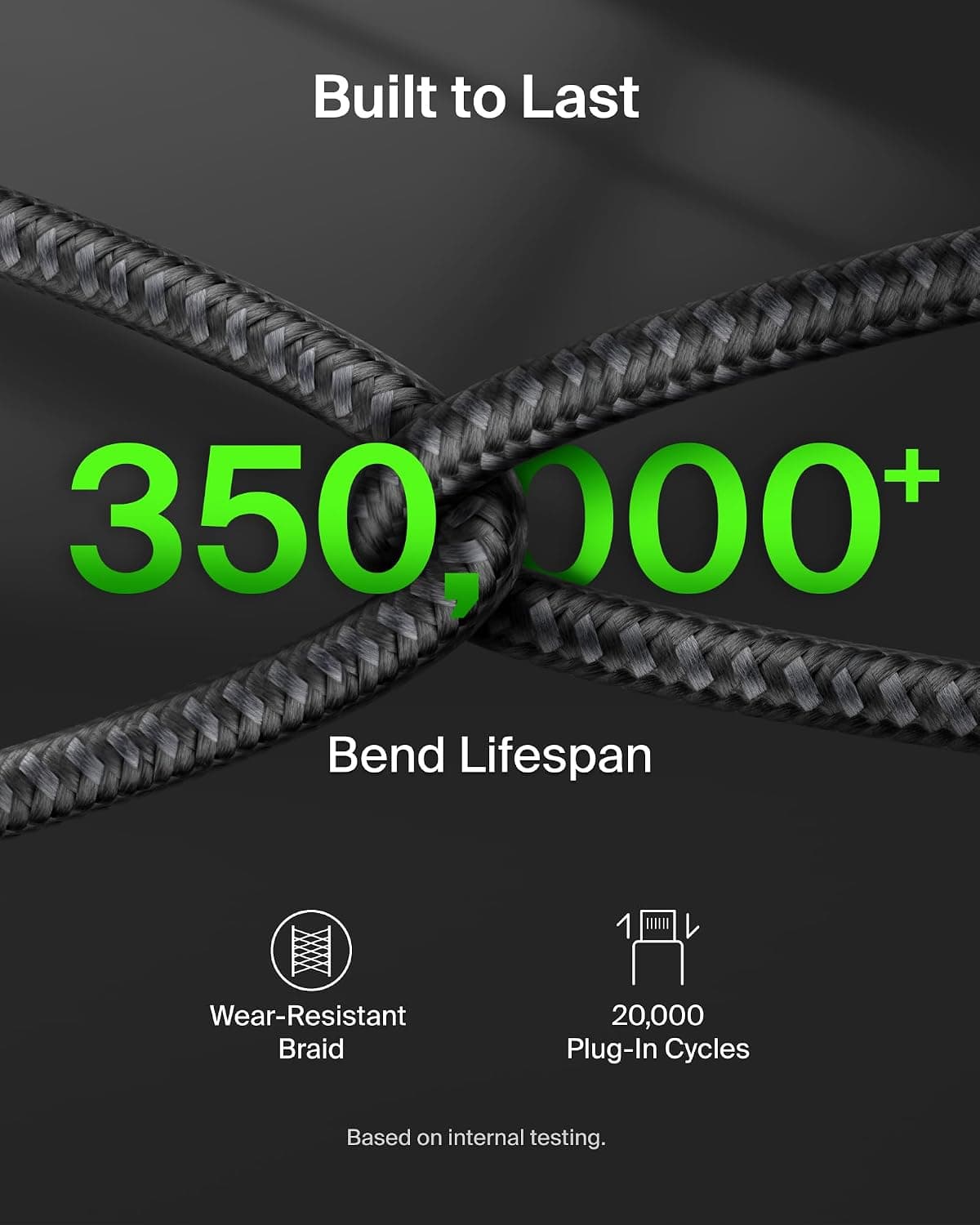 کابل شارژ Belkin BoostCharge Pro USB C به USB C 140W بافتدار مشکی کابل شارژ Belkin BoostCharge Pro USB C به USB C 140W بافتدار مشکی