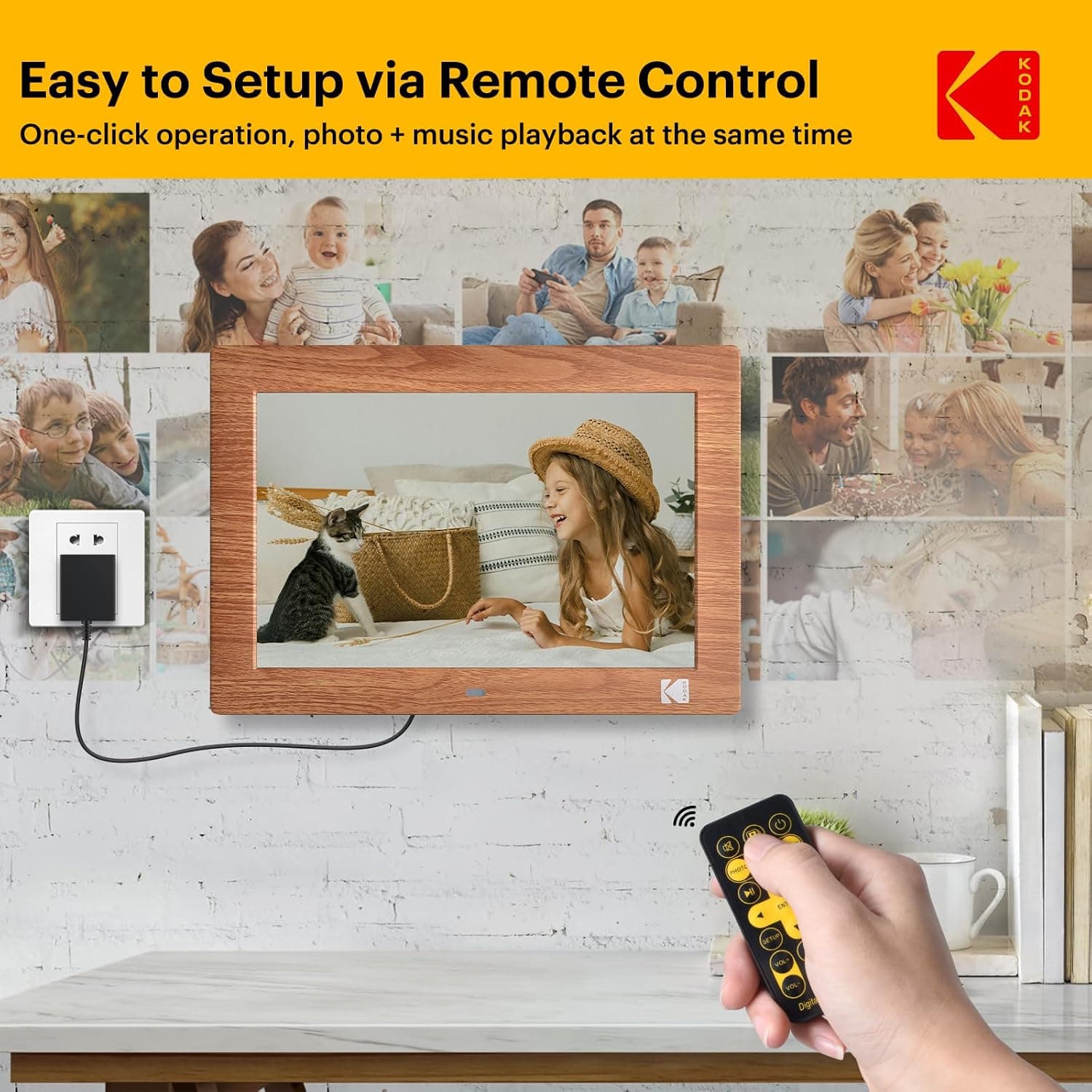 قاب عکس دیجیتال KODAK 10 اینچی بیسیم کنترلدار HD IPS قاب عکس دیجیتال KODAK 10 اینچی بیسیم کنترلدار HD IPS