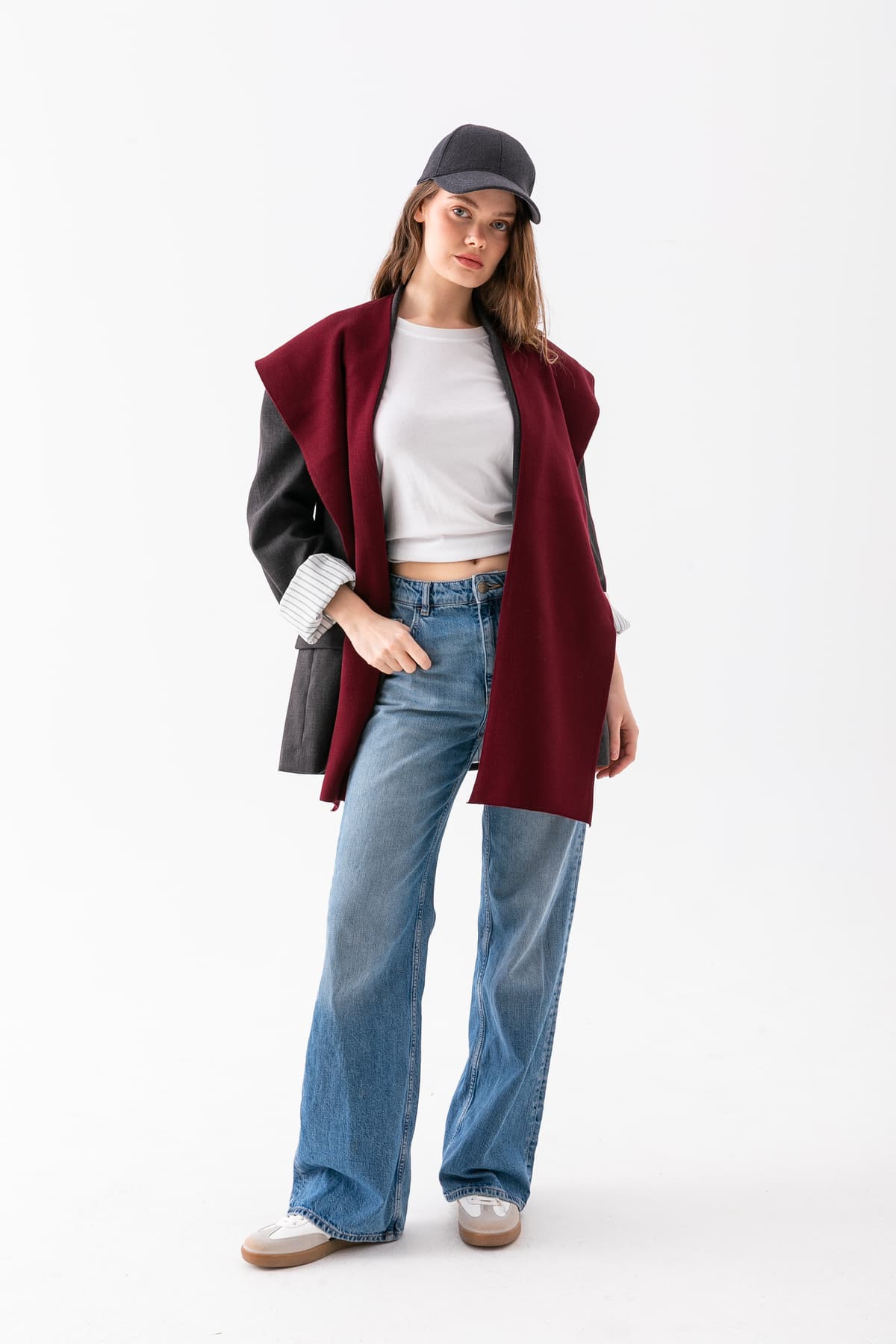 شالگردن یونیسکس Wega Moda پچورک مربعی بافتنی بوهو شالگردن یونیسکس Wega Moda پچورک مربعی بافتنی بوهو