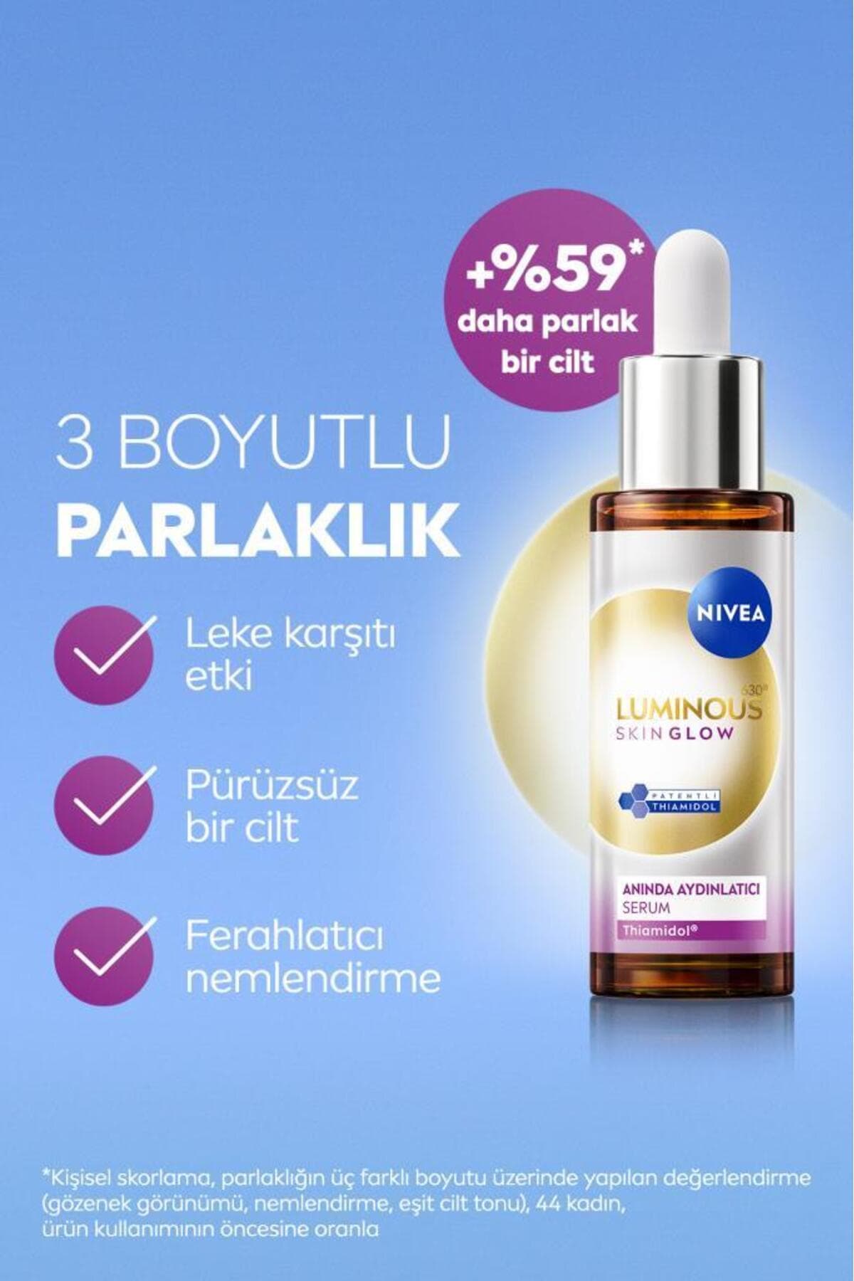 سرم روشنکننده فوری پوست NIVEA Luminous630 Skin Glow حاوی نیاسینامید 30ml سرم روشنکننده فوری پوست NIVEA Luminous630 Skin Glow حاوی نیاسینامید 30ml