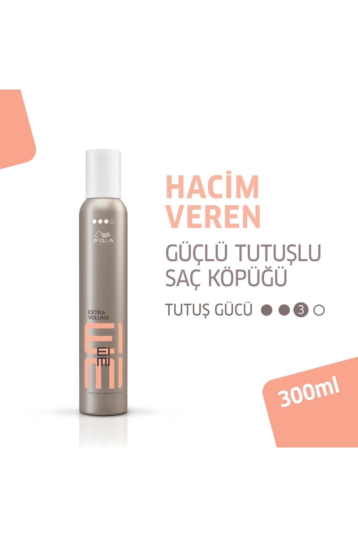 موس حالتدهنده مو Wella Professionals با نگهدارندگی قوی و حجمدهنده Eimi Extra Volume 300 ML موس حالتدهنده مو Wella Professionals با نگهدارندگی قوی و حجمدهنده Eimi Extra Volume 300 ML