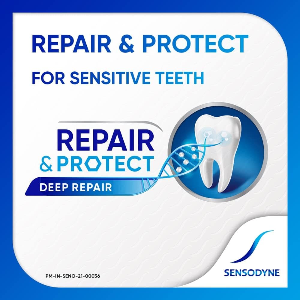 خمیردندان دندانهای حساس Sensodyne Repair & Protect 100 g خمیردندان دندانهای حساس Sensodyne Repair & Protect 100 g