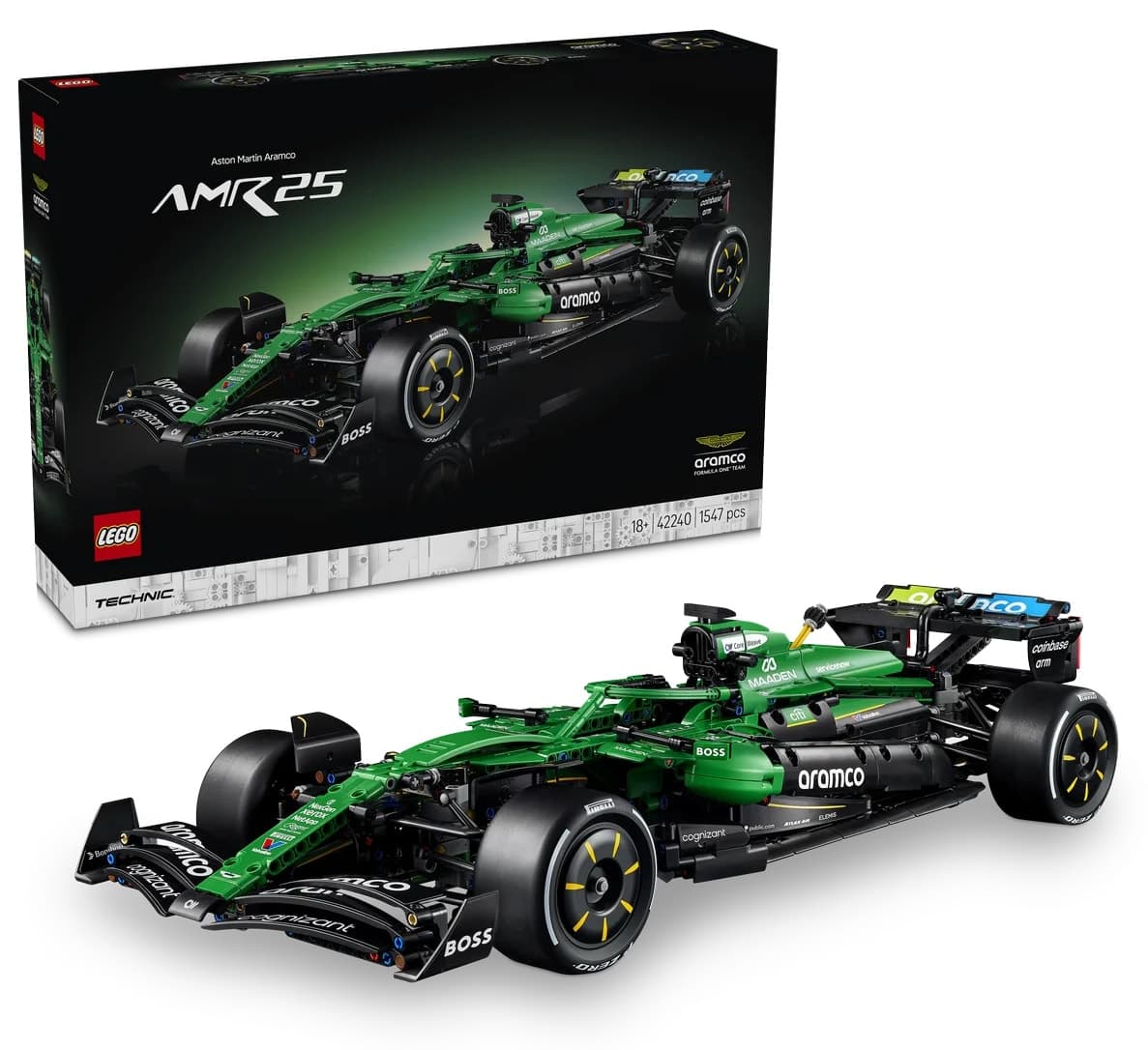 لگو 42240 Technic ماشین Aston Martin Aramco AMR25 F1 لگو 42240 Technic ماشین Aston Martin Aramco AMR25 F1