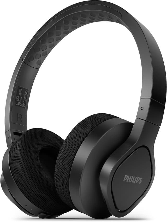 هدفون ورزشی بیسیم Philips رویگوشی مشکی مدل A4216BK/00 هدفون ورزشی بیسیم Philips رویگوشی مشکی مدل A4216BK/00
