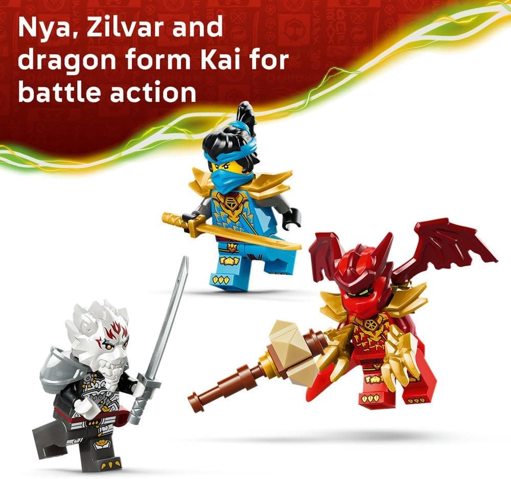 لگو NINJAGO Zilvar and Grimtak the Dragon Beast مدل 71863 لگو NINJAGO Zilvar and Grimtak the Dragon Beast مدل 71863