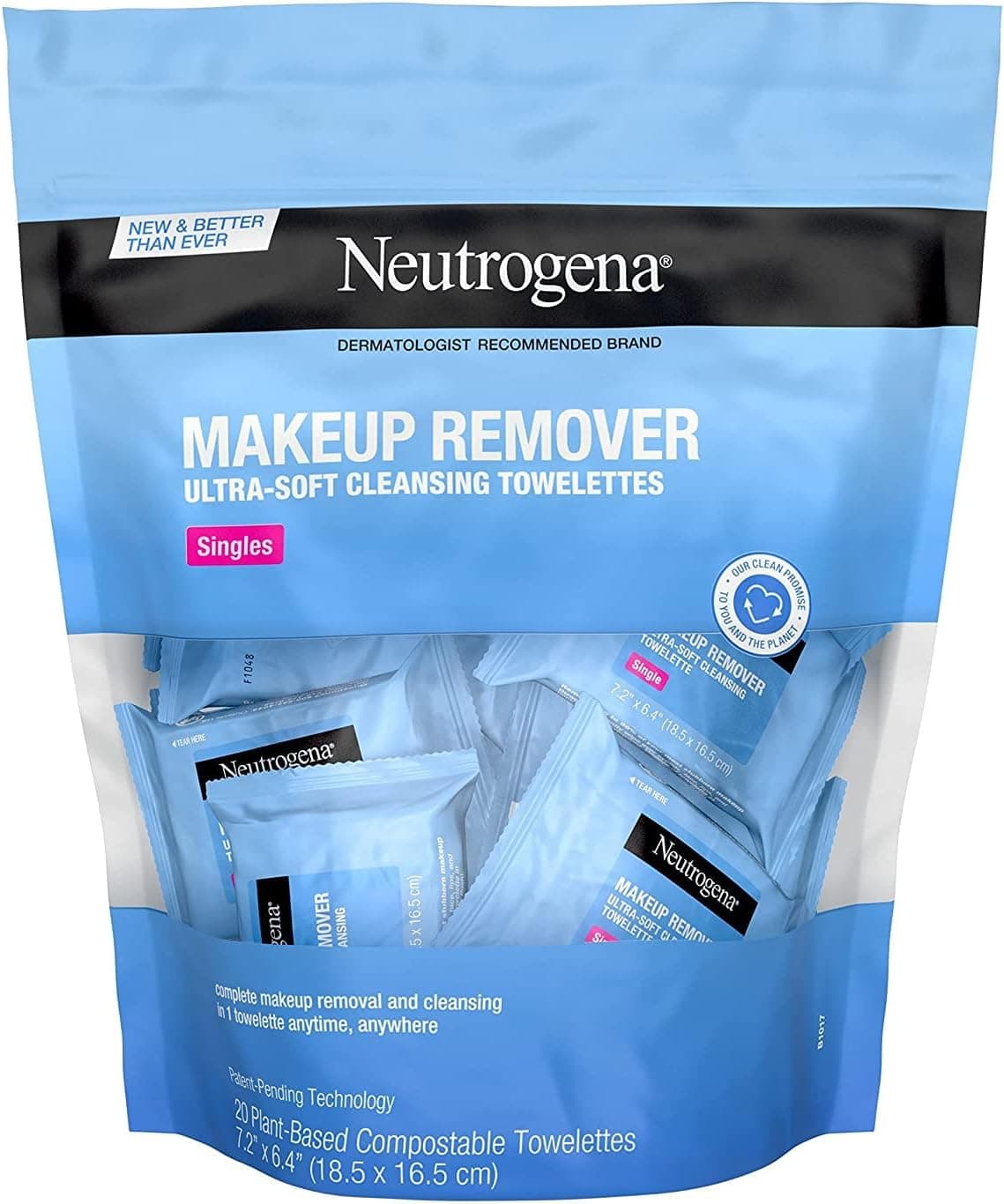 دستمال مرطوب پاککننده آرایش صورت Neutrogena بستهبندی تکی 20 Count (Pack of 2) دستمال مرطوب پاککننده آرایش صورت Neutrogena بستهبندی تکی 20 Count (Pack of 2)