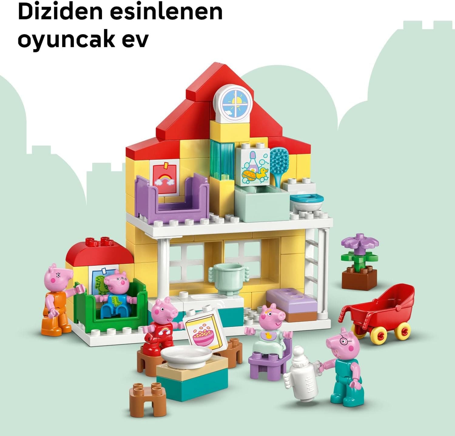 لگو DUPLO خانه خانواده Peppa Pig مدل 10467 لگو DUPLO خانه خانواده Peppa Pig مدل 10467