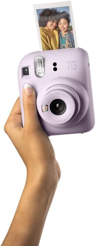 دوربین چاپ فوری instax Fujifilm با بسته فیلم 40 عکس رنگ یاسی بنفش مدل Mini 12 دوربین چاپ فوری instax Fujifilm با بسته فیلم 40 عکس رنگ یاسی بنفش مدل Mini 12