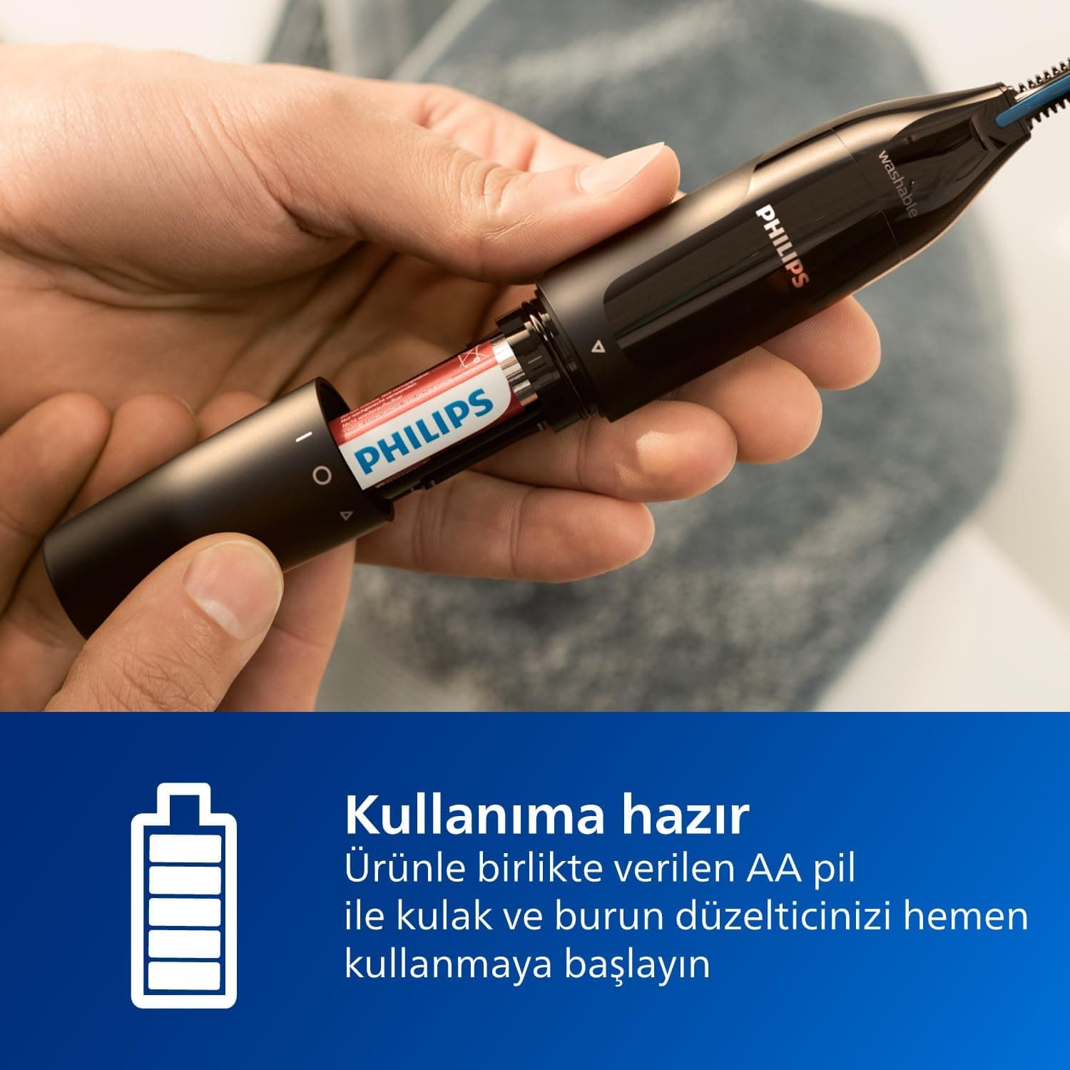 ماشین اصلاح بینی، گوش و ابرو مردانه Philips سری 3000 محافظدار مدل NT3650/16 ماشین اصلاح بینی، گوش و ابرو مردانه Philips سری 3000 محافظدار مدل NT3650/16