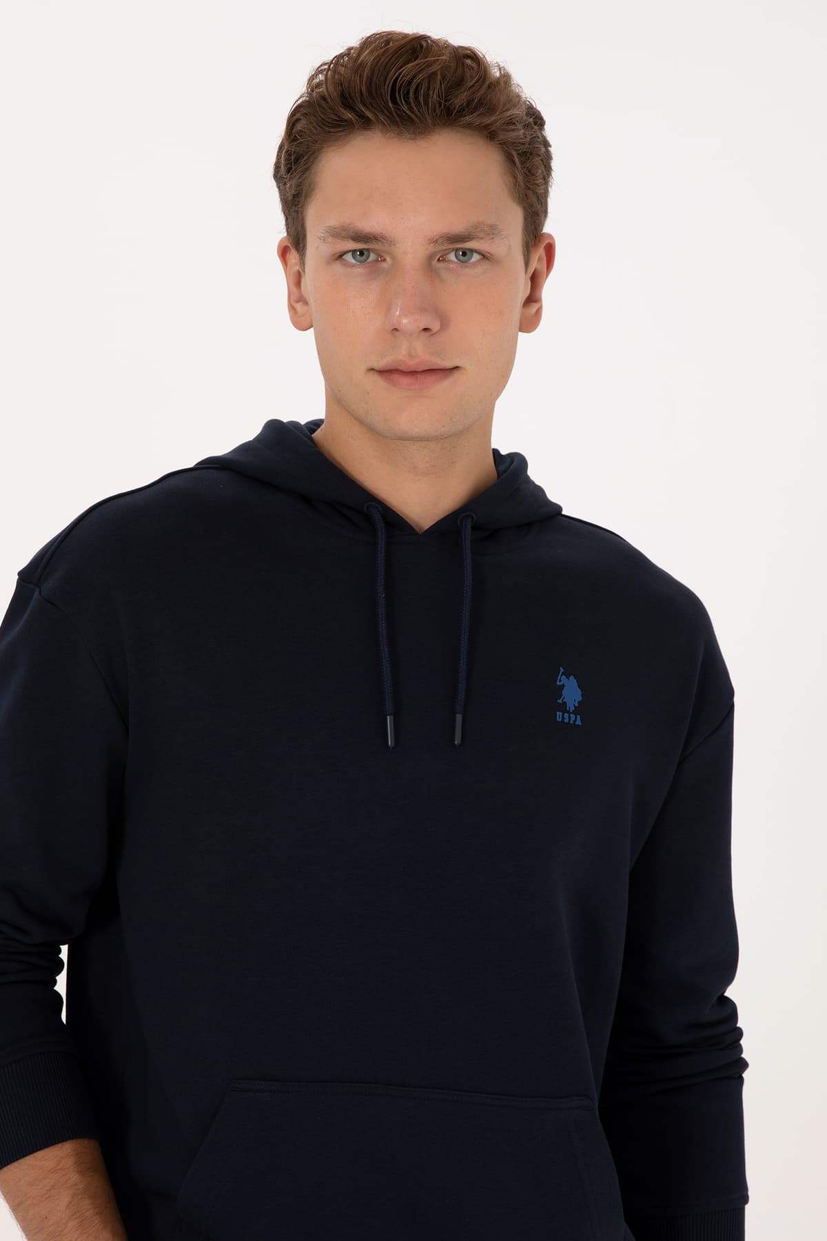 سوئیشرت مردانه U.S. Polo Assn. با کلاه فیت کامفورت سرمهای مدل 50313746-VR033 سوئیشرت مردانه U.S. Polo Assn. با کلاه فیت کامفورت سرمهای مدل 50313746-VR033