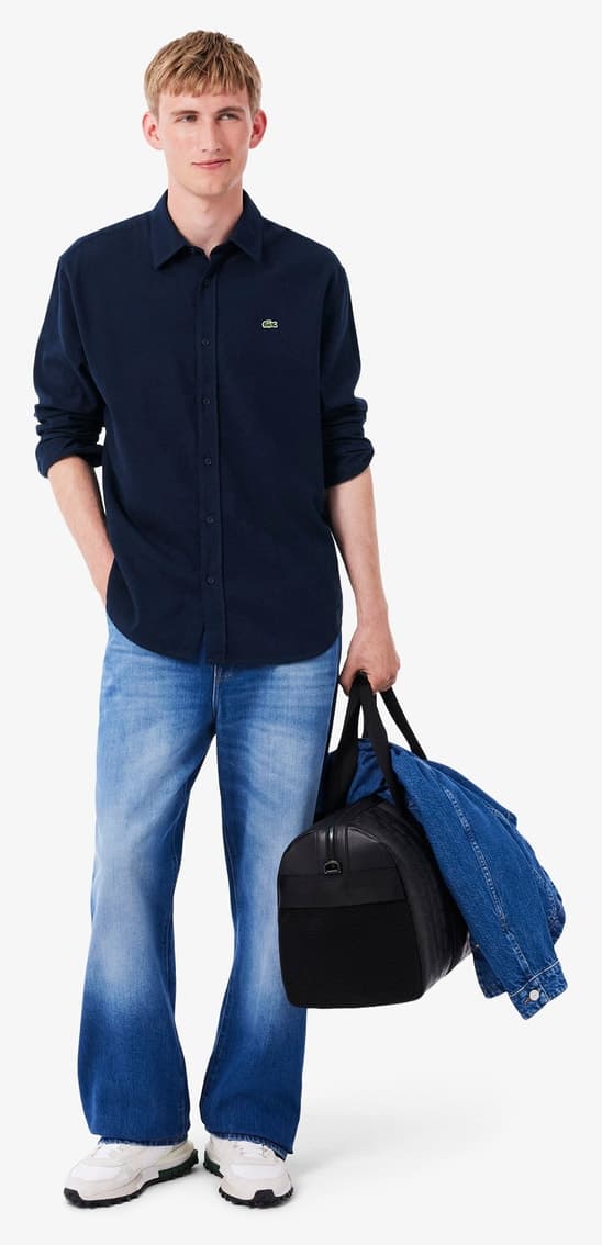 پیراهن مردانه Lacoste فیت معمولی سرمهای پیراهن مردانه Lacoste فیت معمولی سرمهای