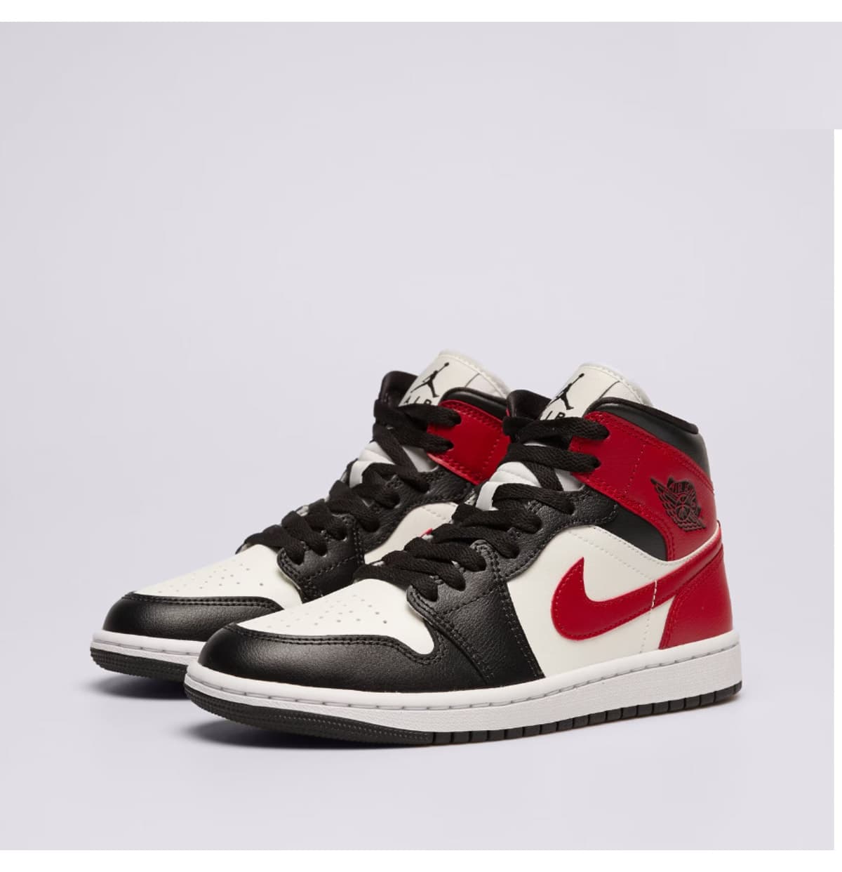 کفش ورزشی Nike Air Jordan 1 Mid Bred Toe (W) کفش ورزشی Nike Air Jordan 1 Mid Bred Toe (W)