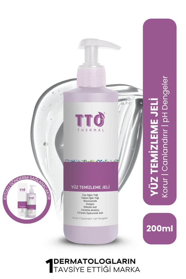 ژل پاککننده صورت برای پوستهای حساس مستعد آکنه و قرمزی TTO حاوی روغن درخت چای 200 ml ژل پاککننده صورت برای پوستهای حساس مستعد آکنه و قرمزی TTO حاوی روغن درخت چای 200 ml