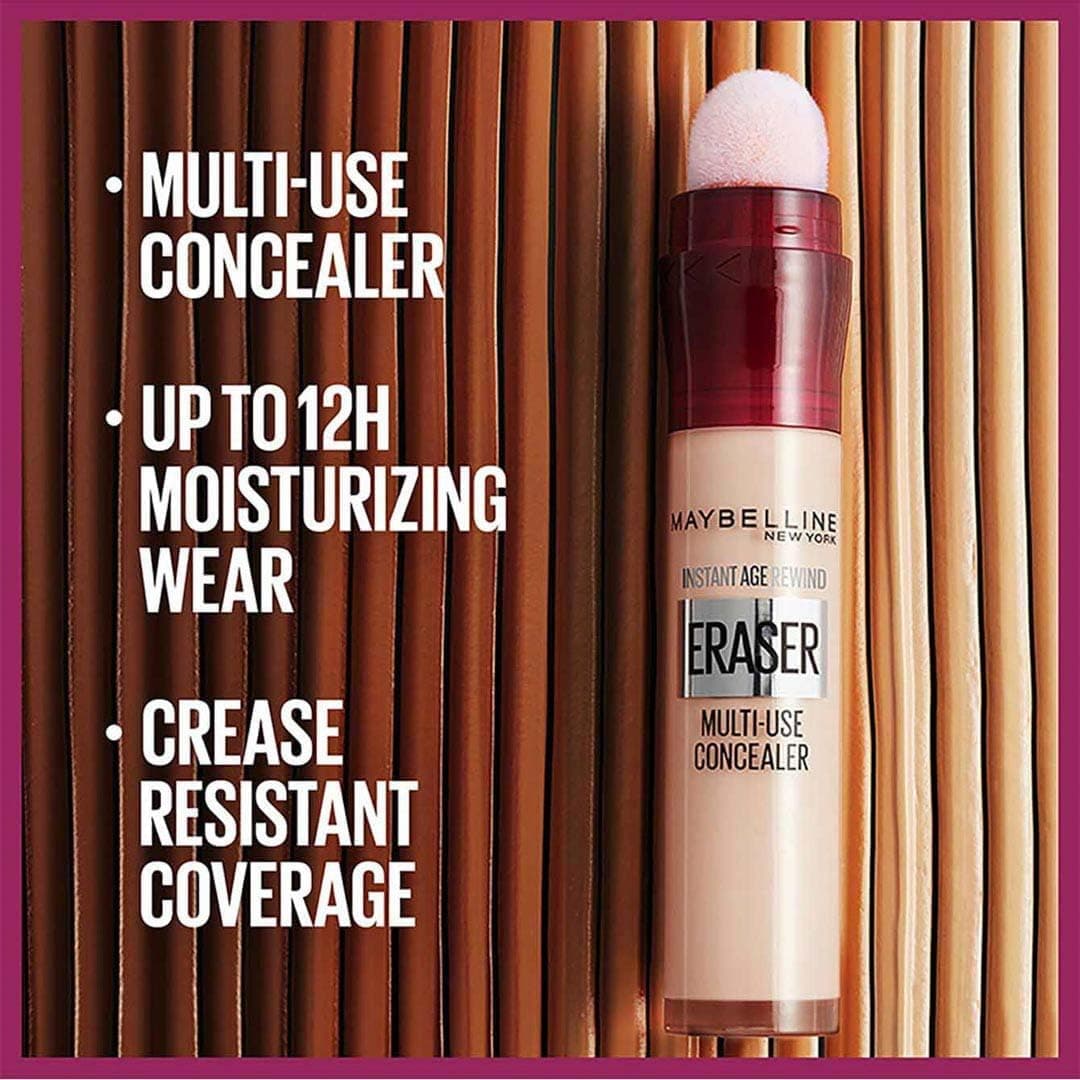 کانسیلر MAYBELLINE برای پوشاندن تیرگی دور چشم مدل Instant Anti Age Eraser، رنگ 03 Fair، 6.8 ml کانسیلر MAYBELLINE برای پوشاندن تیرگی دور چشم مدل Instant Anti Age Eraser، رنگ 03 Fair، 6.8 ml