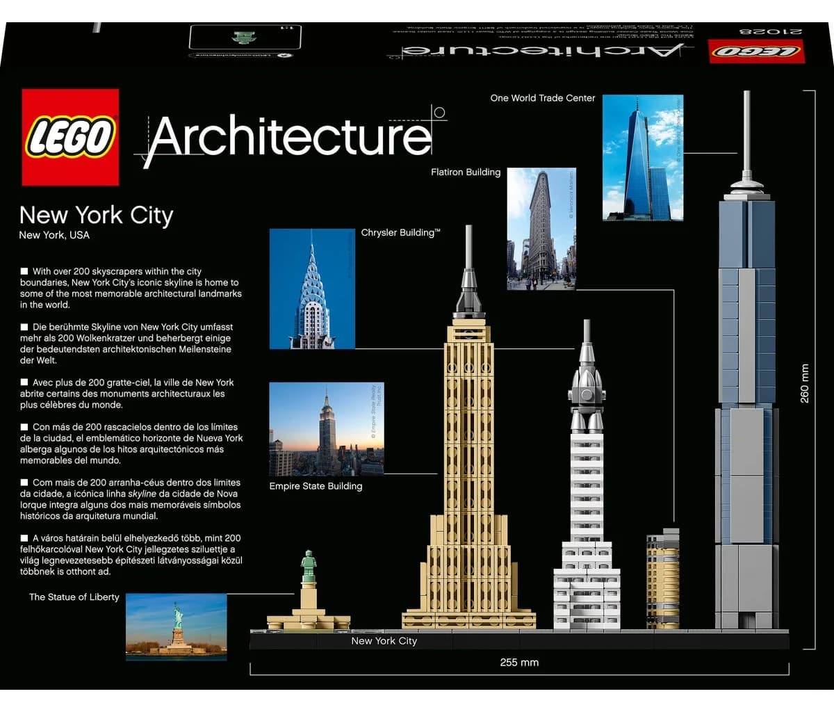 لگو Architecture مدل New York City 21028 با 598 قطعه لگو Architecture مدل New York City 21028 با 598 قطعه