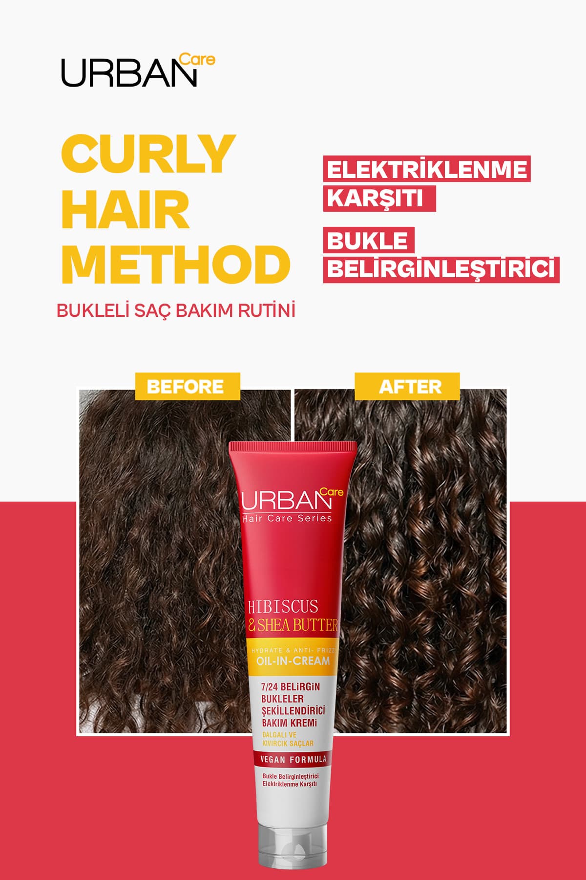 کرم حالتدهنده موهای فرفری Urban Care Twisted Curls Hibiscus & Shea Butter 175 ml کرم حالتدهنده موهای فرفری Urban Care Twisted Curls Hibiscus & Shea Butter 175 ml