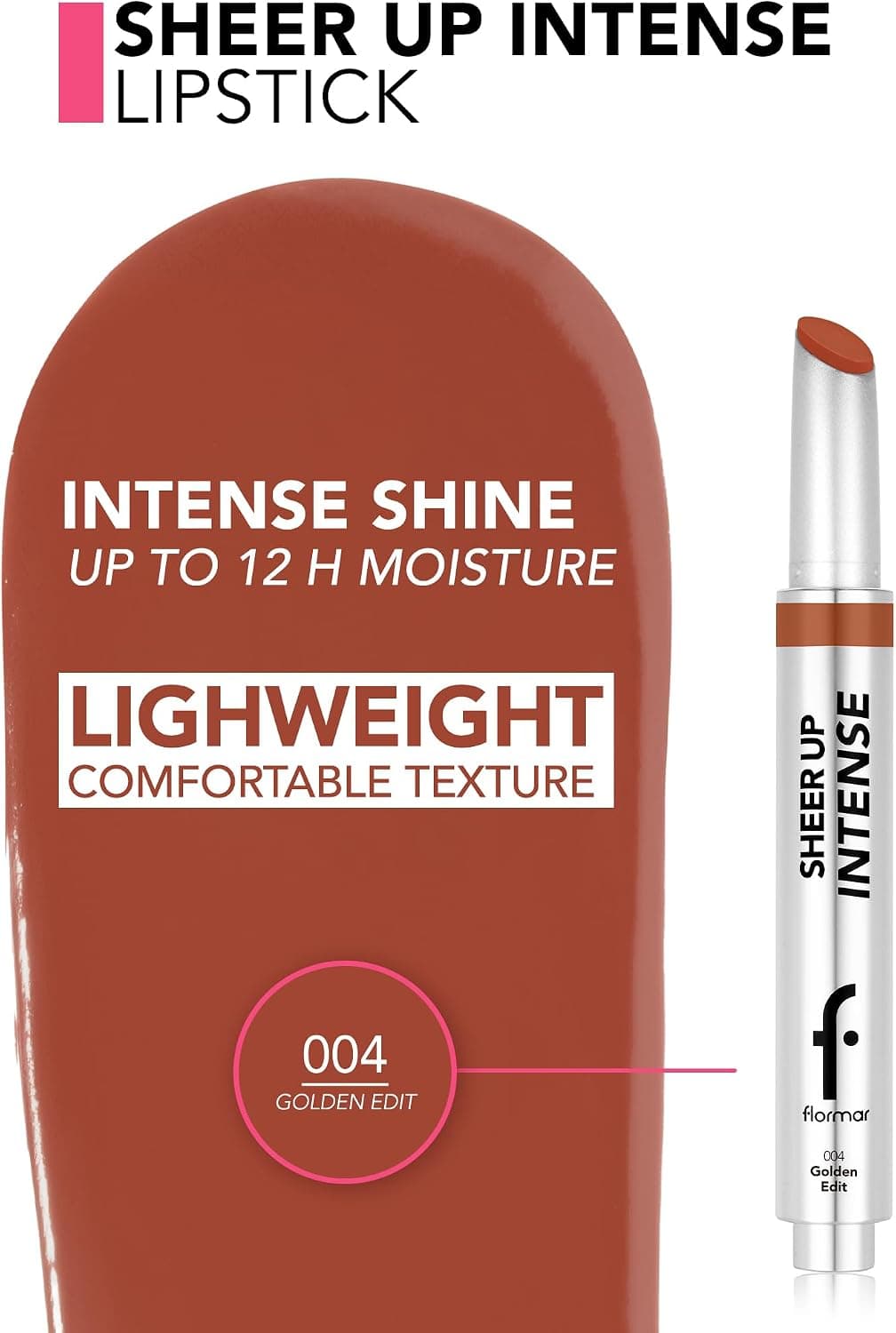 رژ لب Flormar مدل Sheer Up Intense 004 GLDEN EDIT رژ لب Flormar مدل Sheer Up Intense 004 GLDEN EDIT
