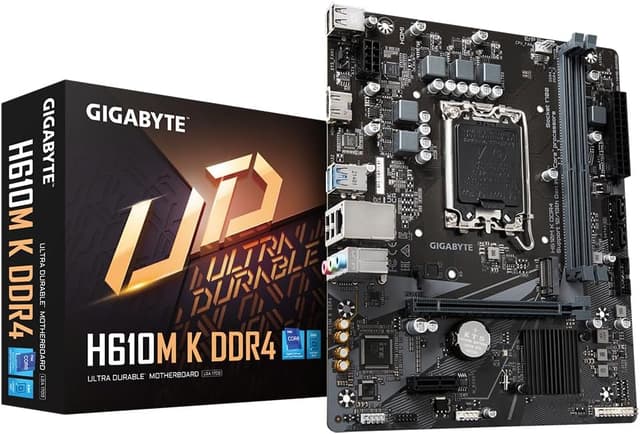 مادربرد GIGABYTE مدل H610M-K با DDR4 و HDMI سوکت 1700 mATX مادربرد GIGABYTE مدل H610M-K با DDR4 و HDMI سوکت 1700 mATX