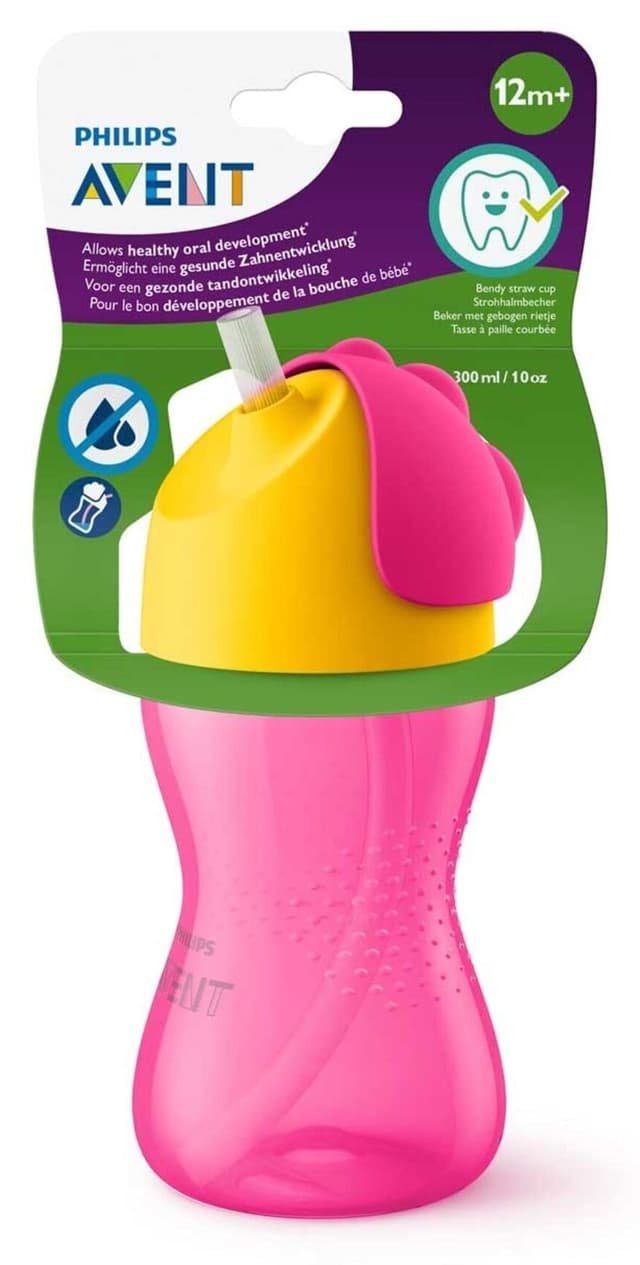 لیوان نیدار کودک Philips Avent مناسب ۱۲ ماه به بالا 300 ml صورتی-زرد مدل SCF798/02 لیوان نیدار کودک Philips Avent مناسب ۱۲ ماه به بالا 300 ml صورتی-زرد مدل SCF798/02