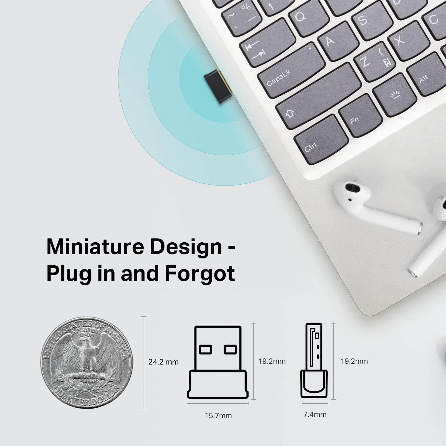 آداپتور شبکه بیسیم USB دوکاره برای رایانه رومیزی TP-Link Nano AC600 مدل Archer T2UB Nano آداپتور شبکه بیسیم USB دوکاره برای رایانه رومیزی TP-Link Nano AC600 مدل Archer T2UB Nano