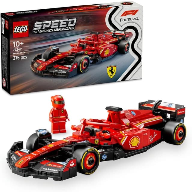 لگو 77242 Speed Champions Ferrari SF-24 ماشین مسابقهای فرمول ۱ لگو 77242 Speed Champions Ferrari SF-24 ماشین مسابقهای فرمول ۱